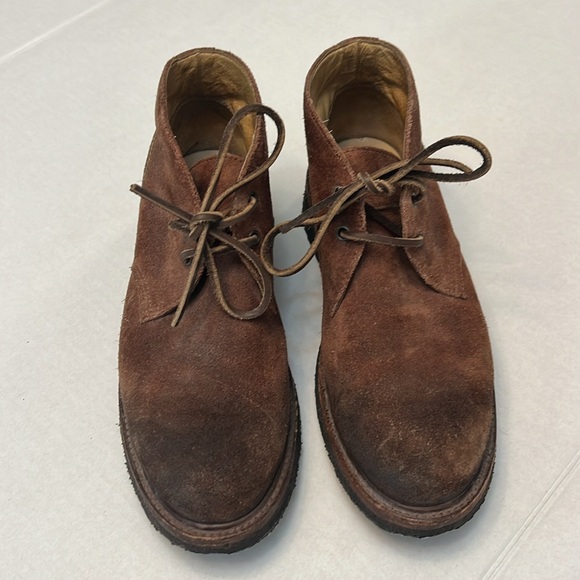 FRYE MENS DAKOTA CREPE CHUKKA  LEATHER BOOTS 9.5 - Picture 2 of 16